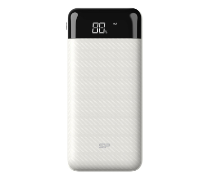 Powerbank SILICON POWER GP28 LED 10,000mAh Biały SP10KMAPBKGP280W